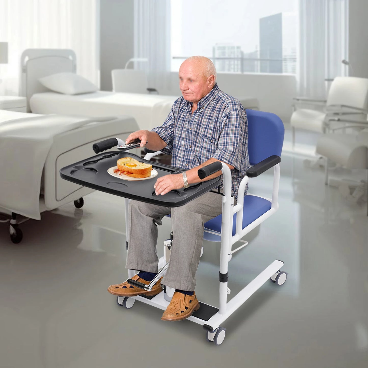 Portable Hydraulic Patient Wheelchair