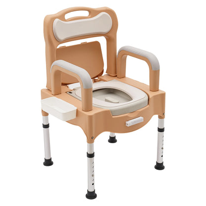 Bedside Commode Toilet Chair with Sensor Light