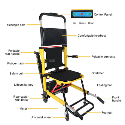 Foldable Electric Stair Climbing Wheelchair