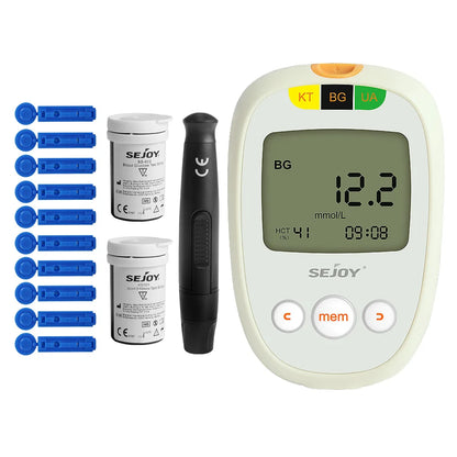 Glucose & Ketone Uric Acid Testing Meter Kit