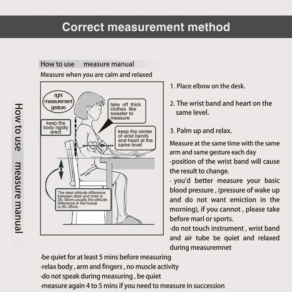 Portable Digital Blood Pressure Monitor