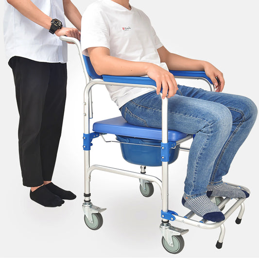 3-in-1 Foldable Shower Wheelchair