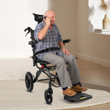 Super Lightweight Reclining Travel Wheelchair