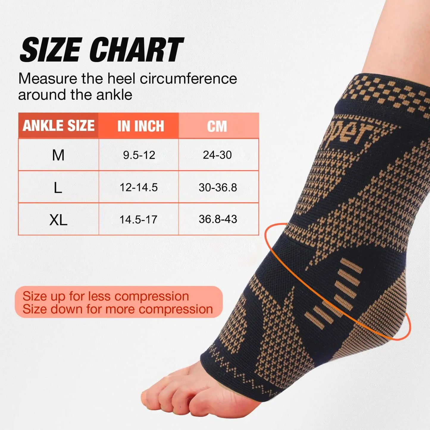 Compression Ankle Brace Socks