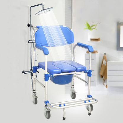 3-in-1 Foldable Shower Wheelchair