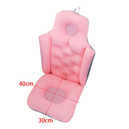 Nonslip Ergonomic Bathtub with Pillow