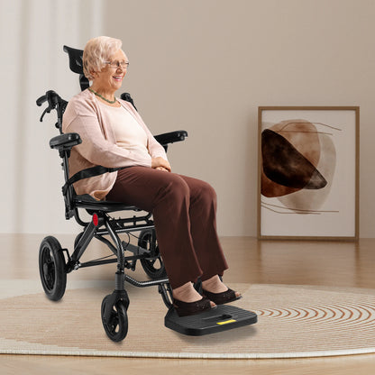 Super Lightweight Reclining Travel Wheelchair